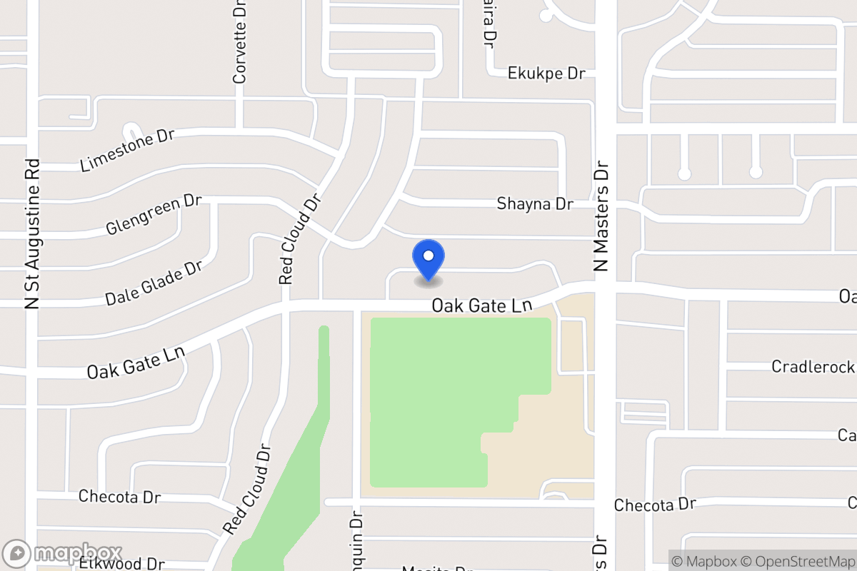 Map of 10015 Oak Gate Ln