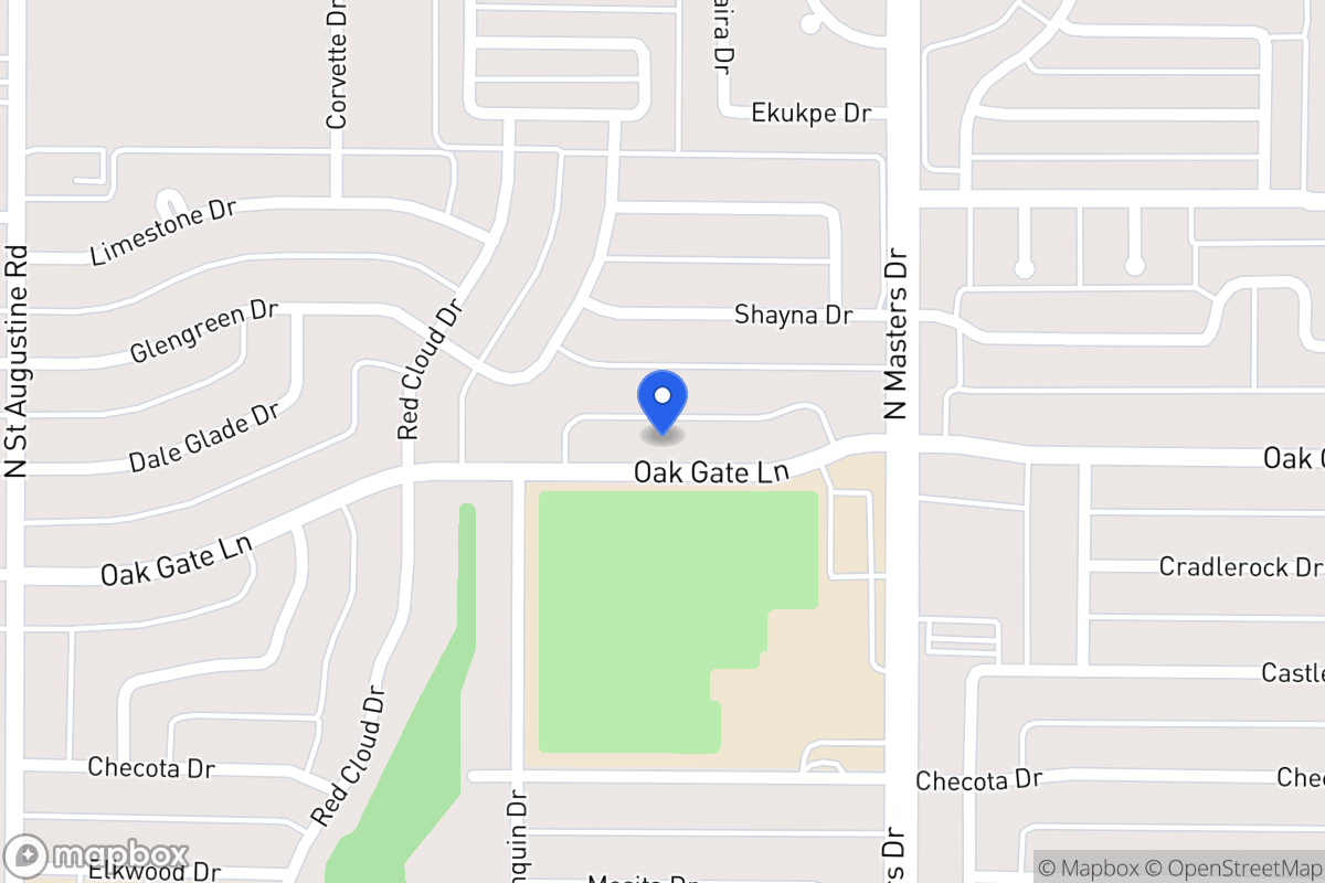Map of 10023 Oak Gate Ln