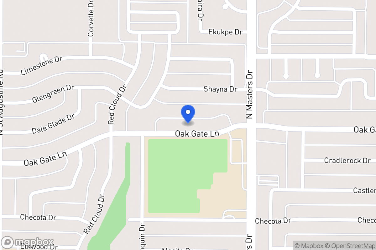 Map of 10027 Oak Gate Ln