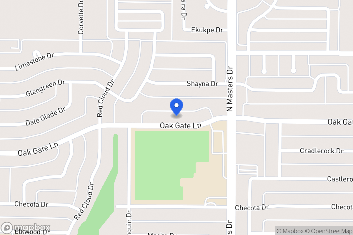 Map of 10103 Oak Gate Ln