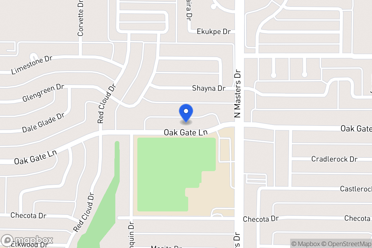 Map of 10107 Oak Gate Ln