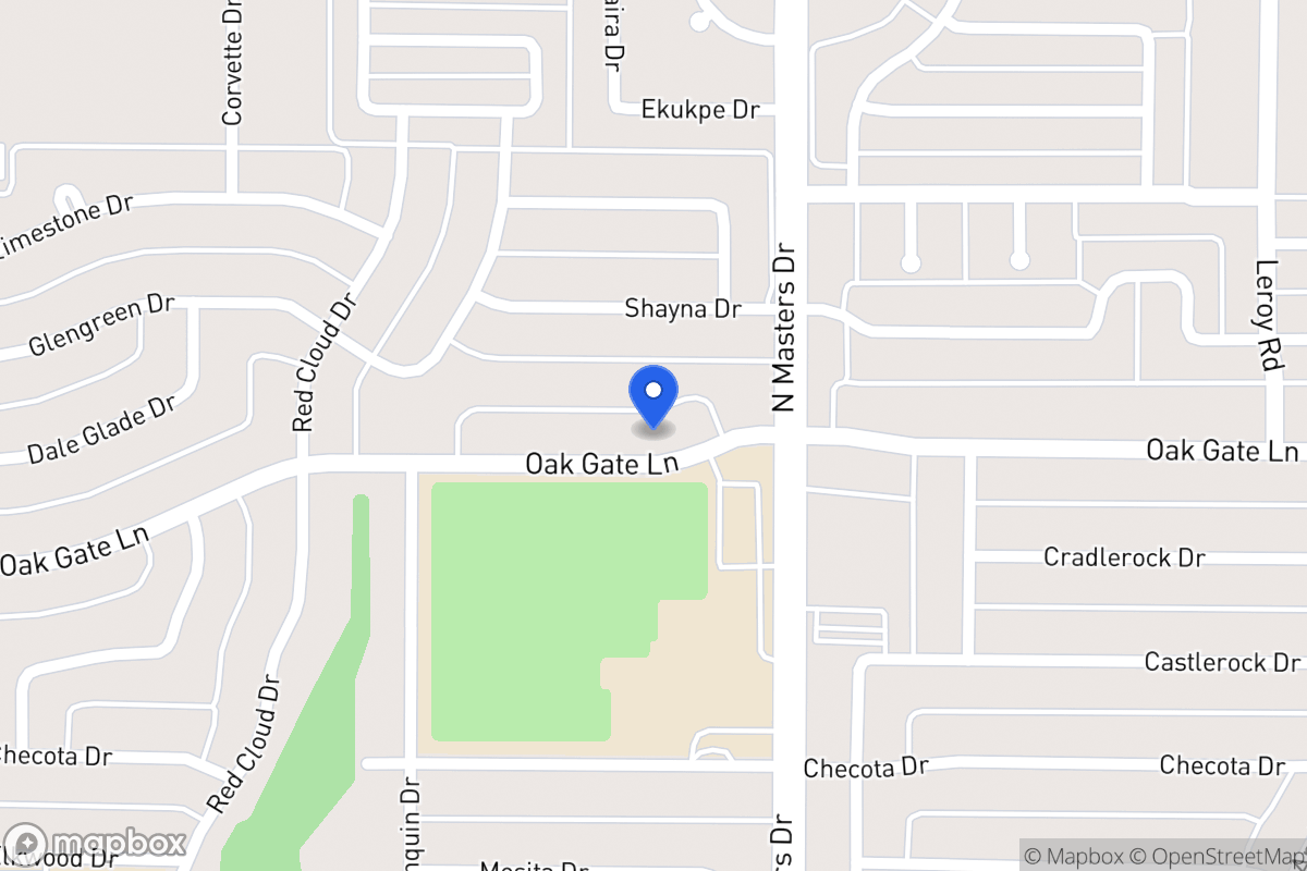 Map of 10119 Oak Gate Ln