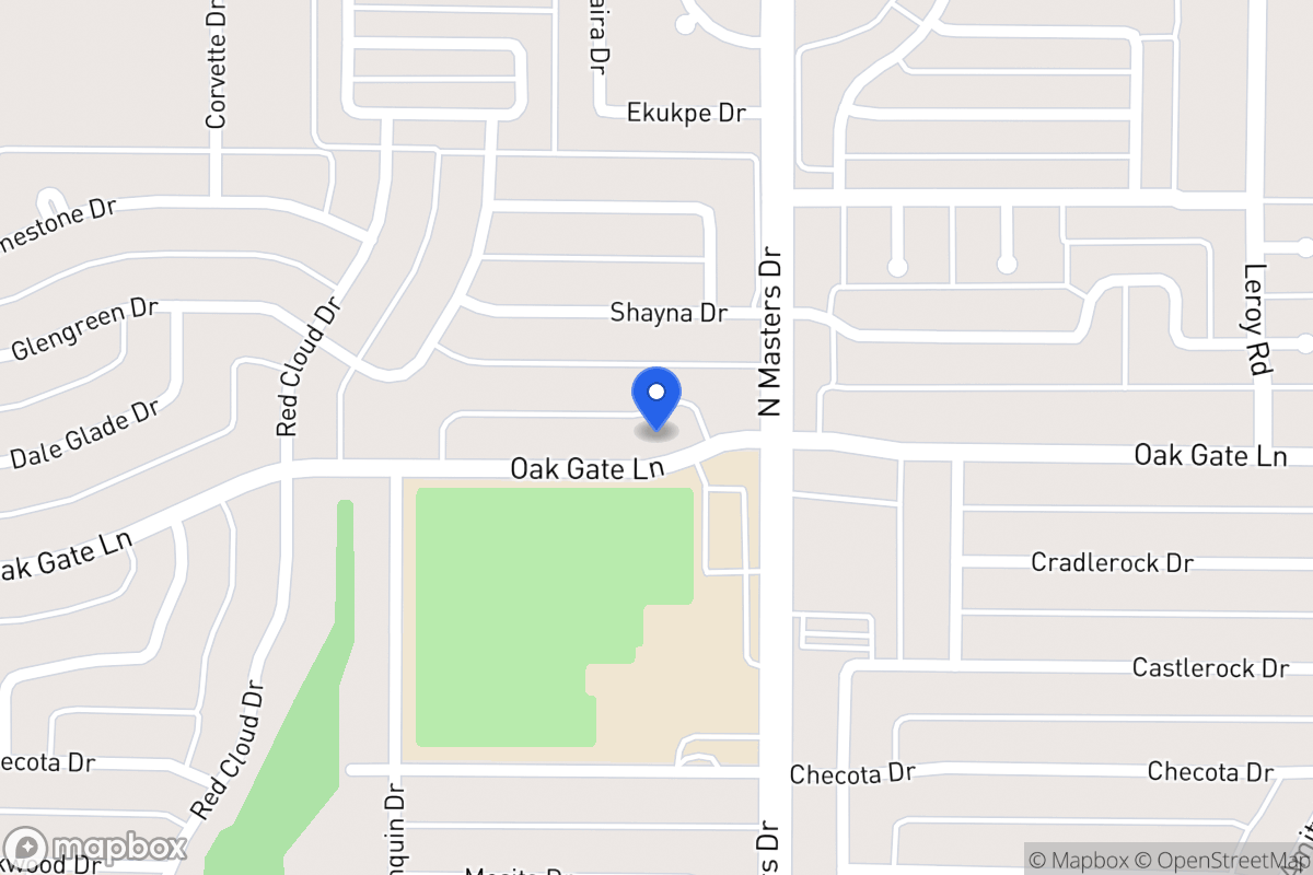 Map of 10123 Oak Gate Ln
