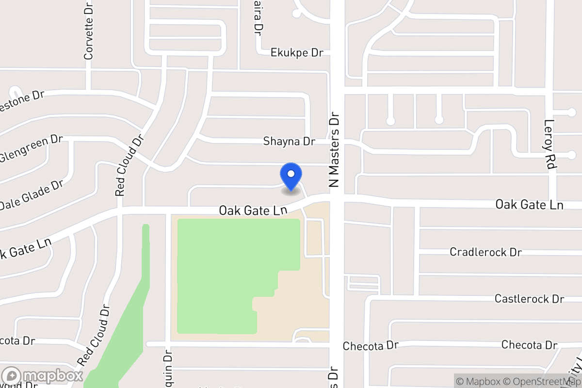 Map of 10127 Oak Gate Ln