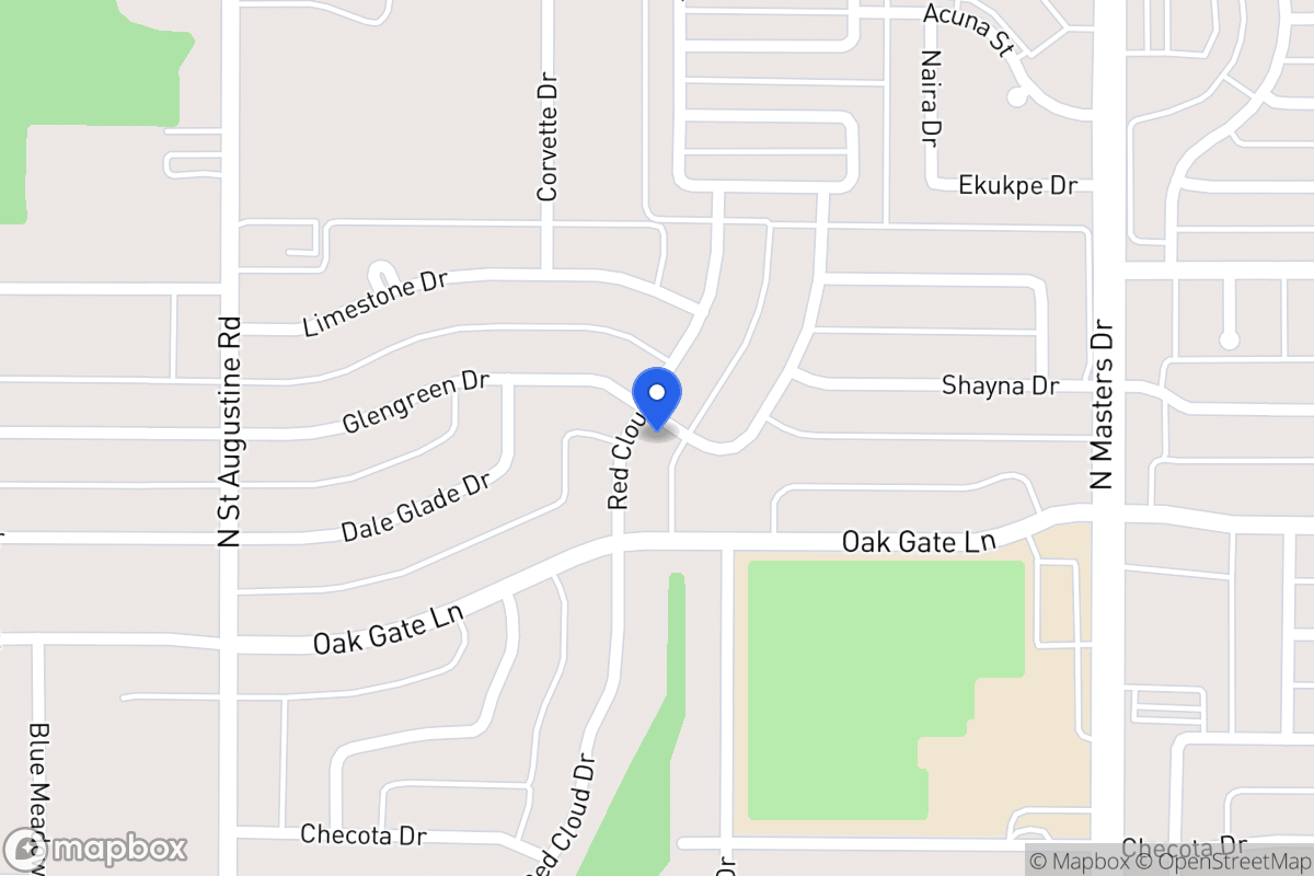 Map of 1826 Red Cloud Dr