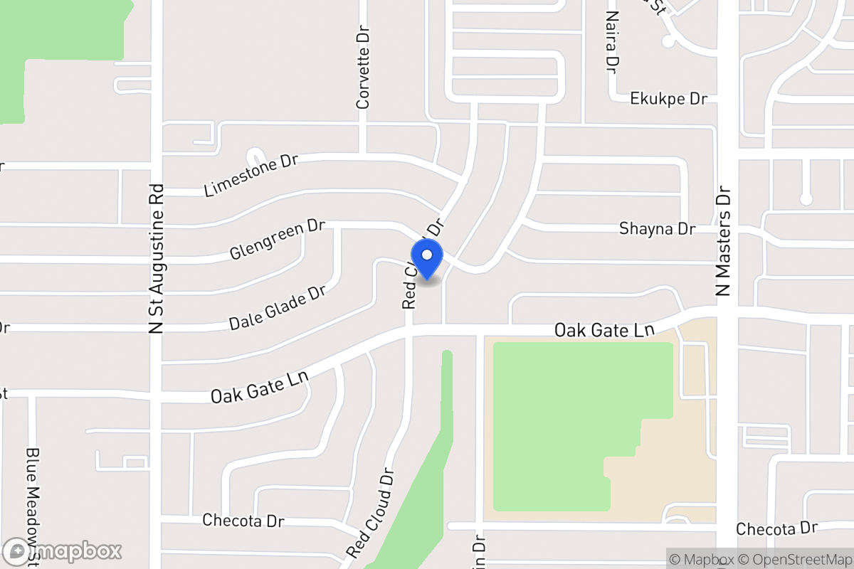 Map of 1818 Red Cloud Dr