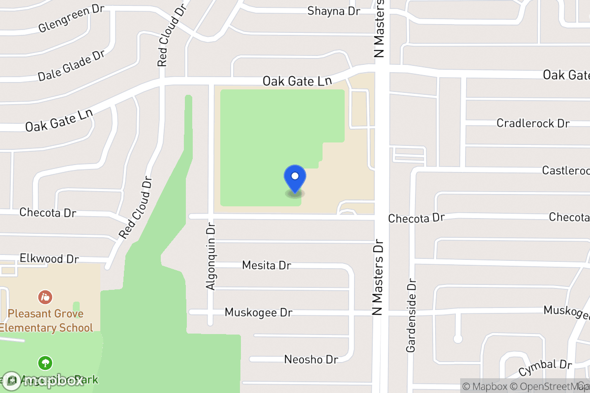 Map of 1615 N Masters Dr
