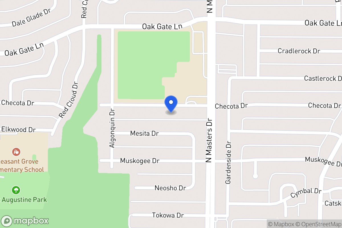 Map of 10108 Checota Dr