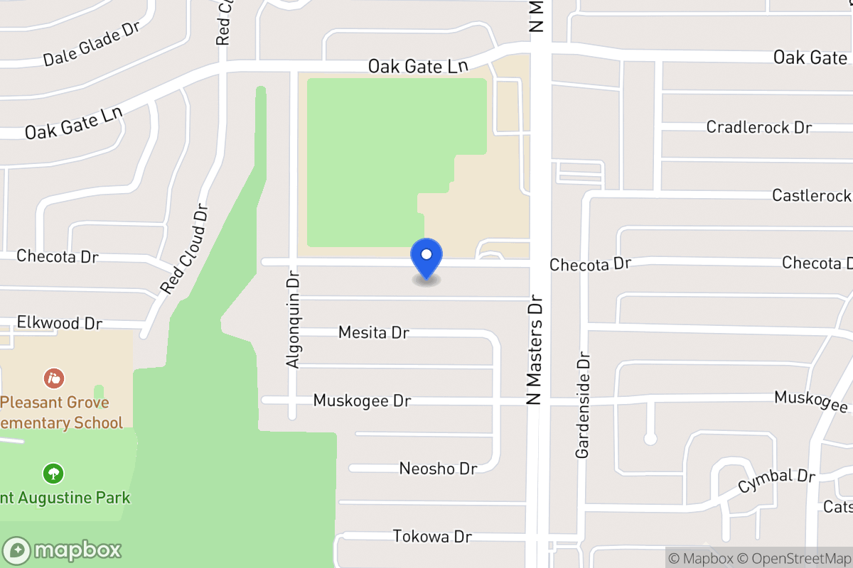 Map of 10104 Checota Dr