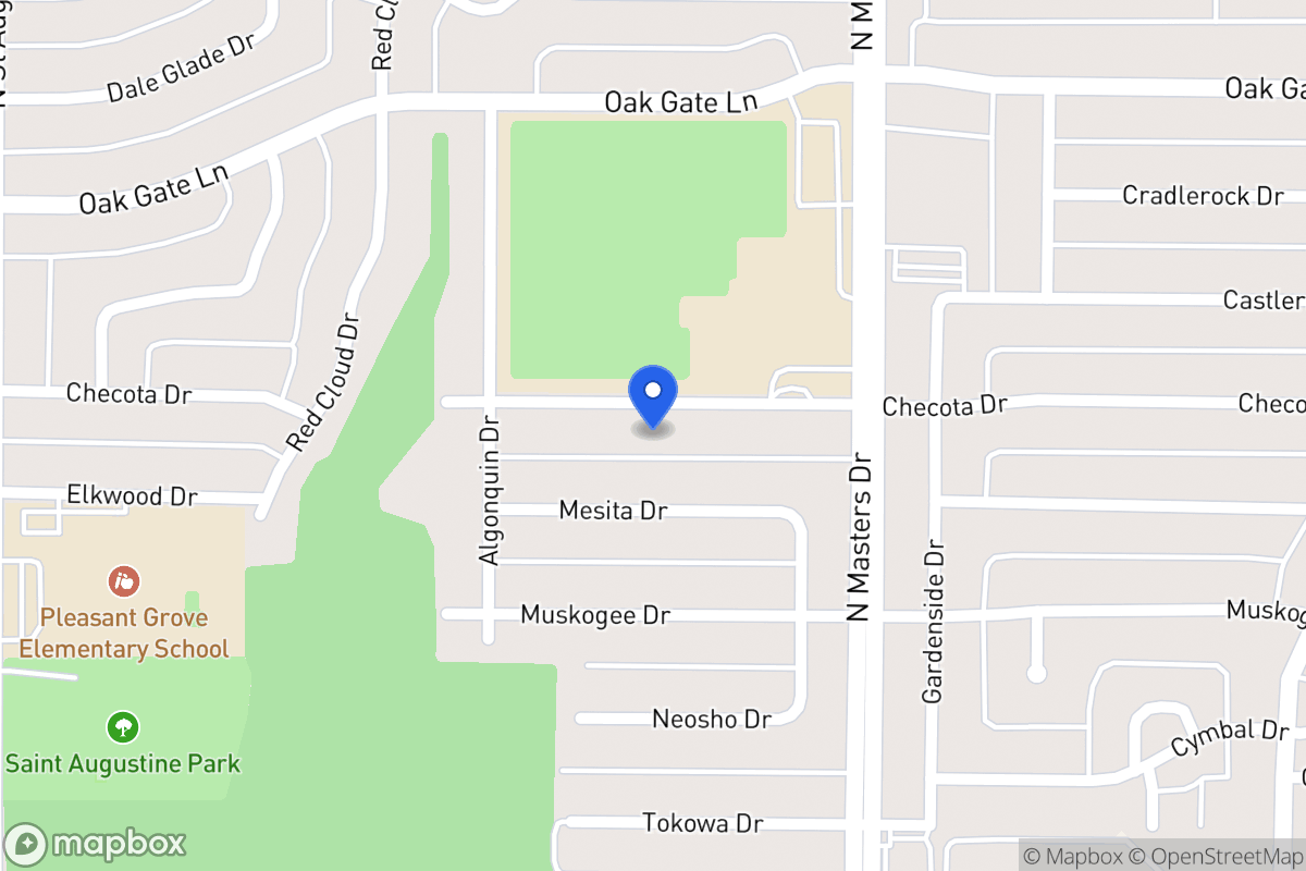 Map of 10034 Checota Dr