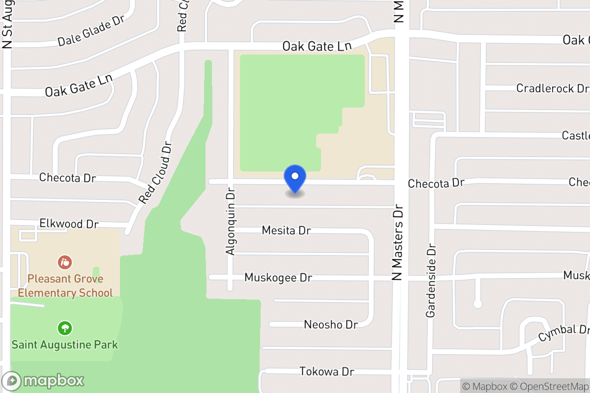Map of 10030 Checota Dr