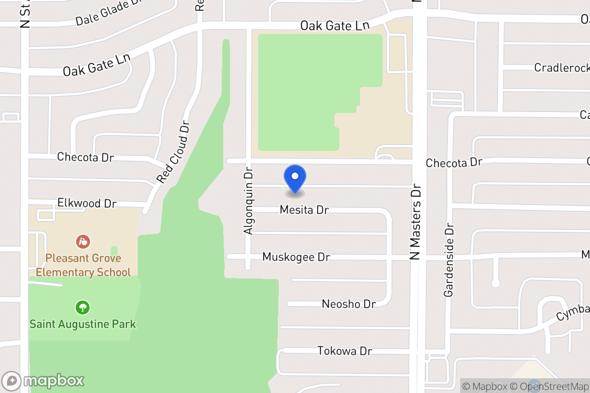 Map of 10023 Mesita Dr