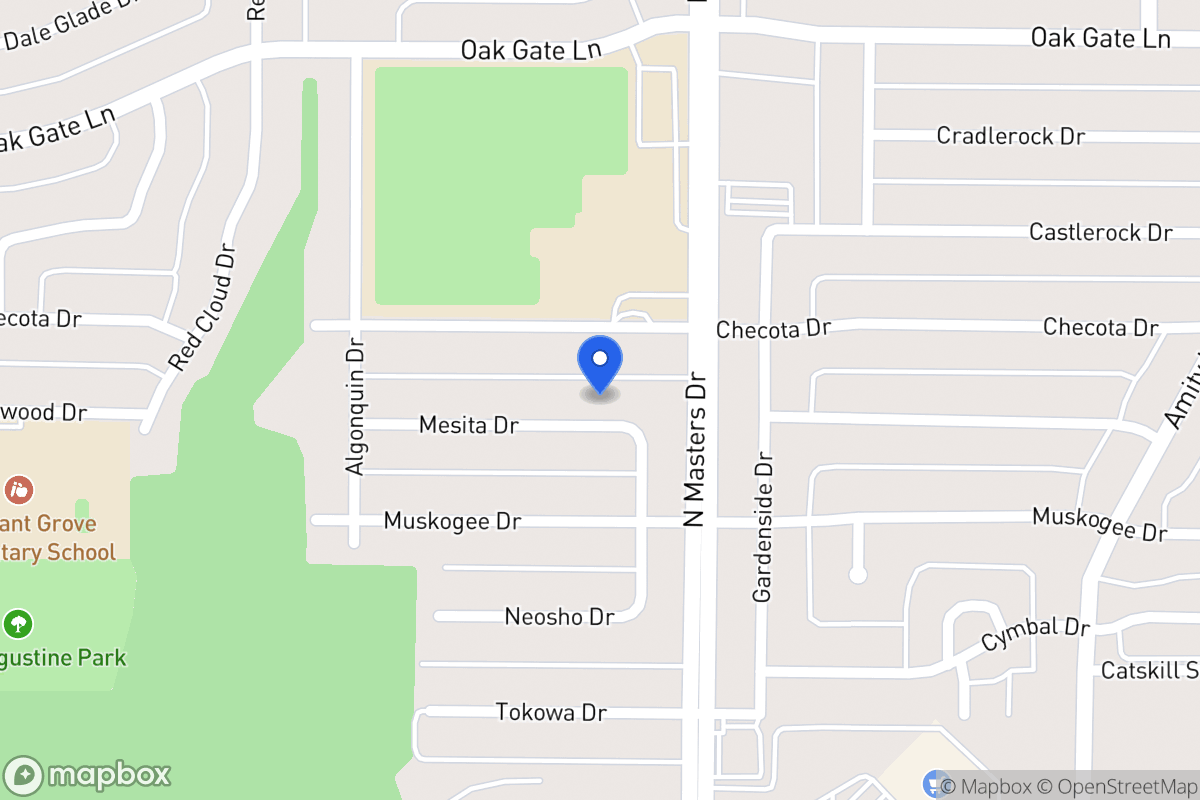 Map of 10055 Mesita Dr