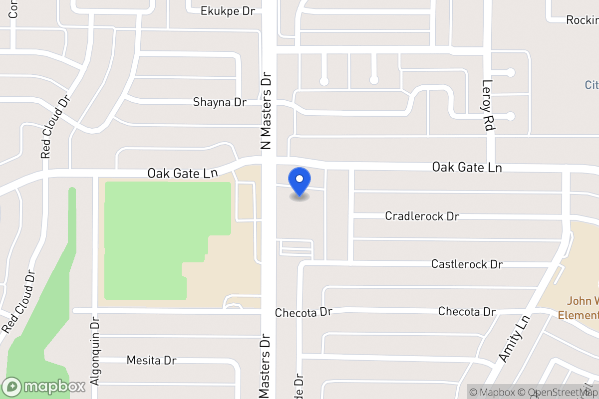 Map of 1636 N Masters Dr