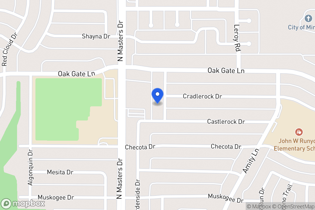 Map of 1617 Allentown Dr