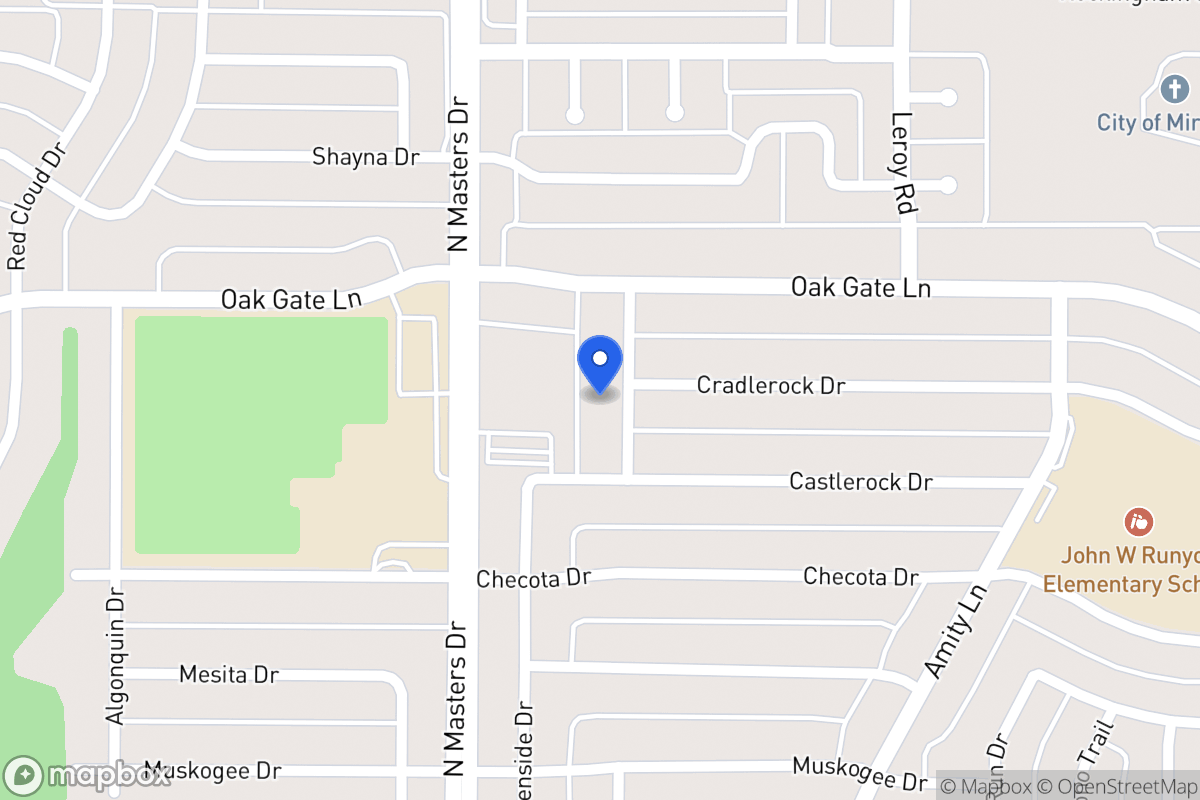 Map of 1623 Allentown Dr
