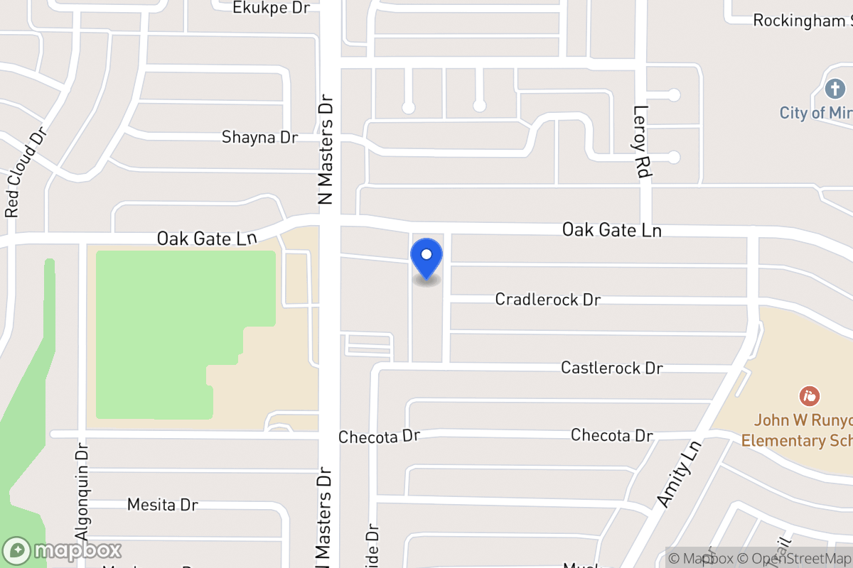 Map of 1709 Allentown Dr