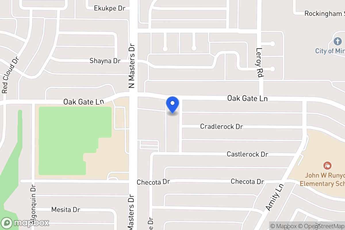 Map of 1721 Allentown Dr
