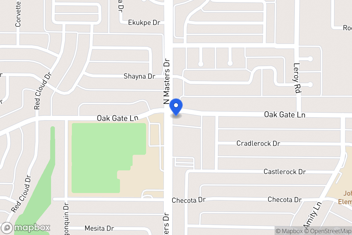 Map of 10210 Oak Gate Ln