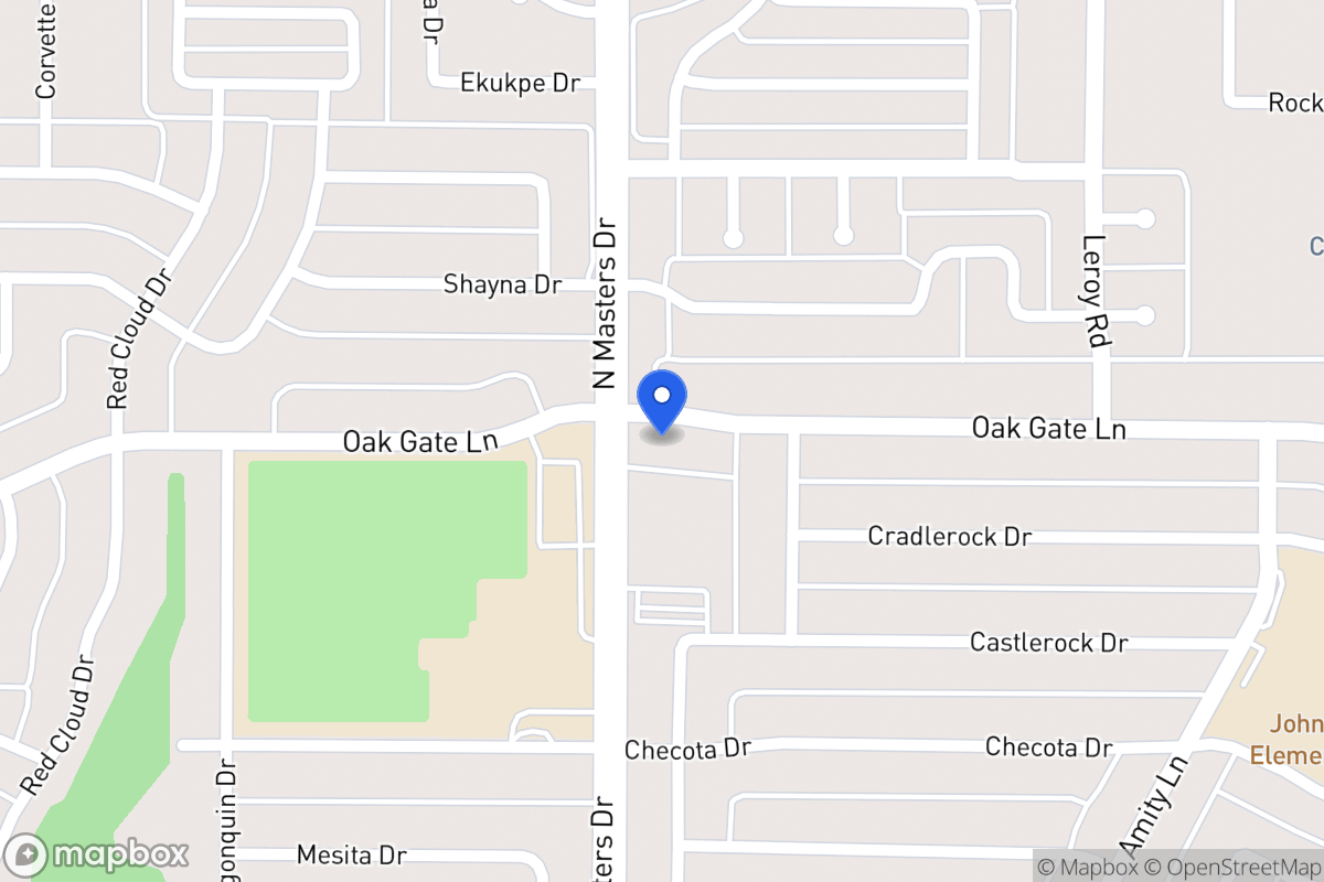 Map of 10216 Oak Gate Ln