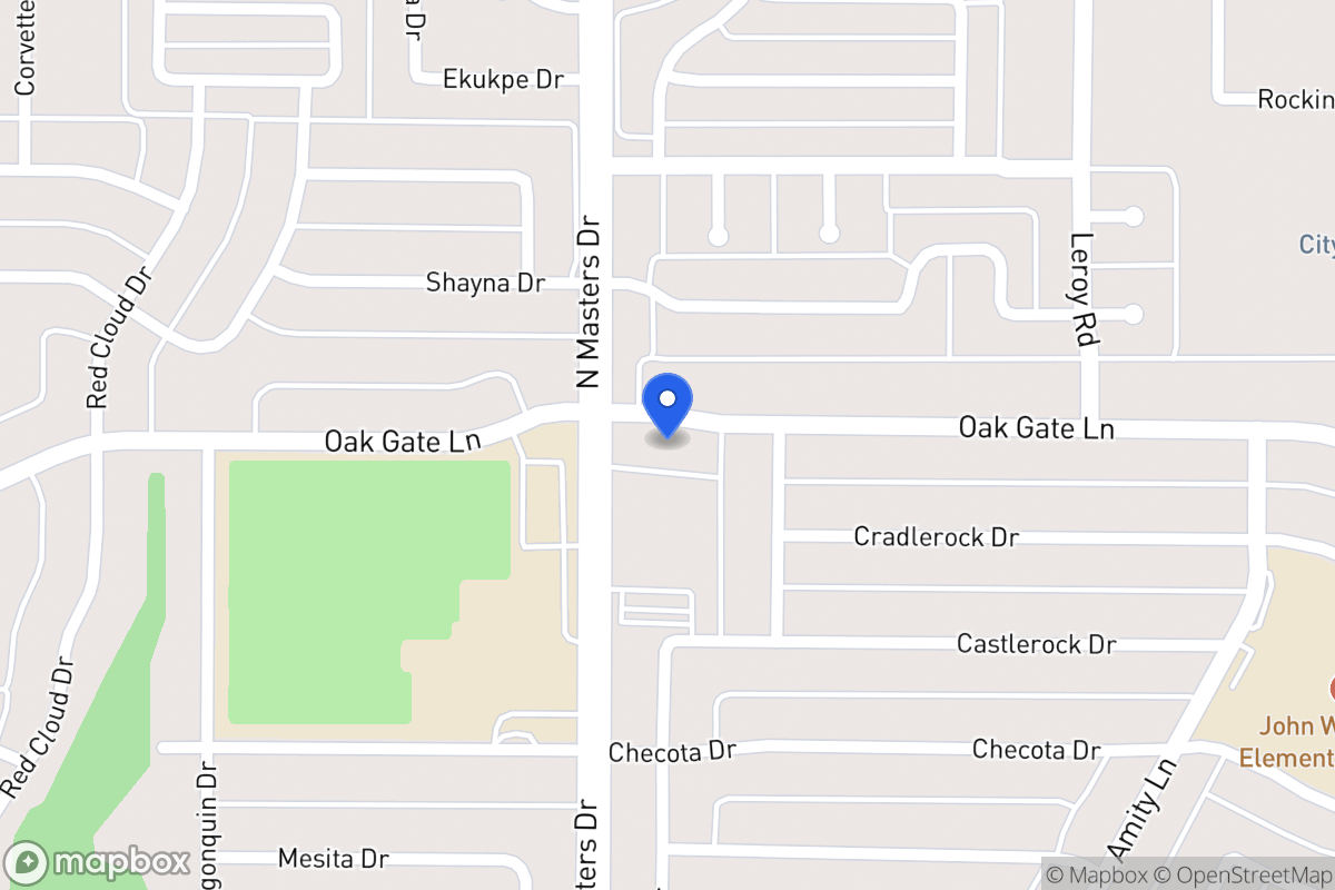 Map of 10222 Oak Gate Ln