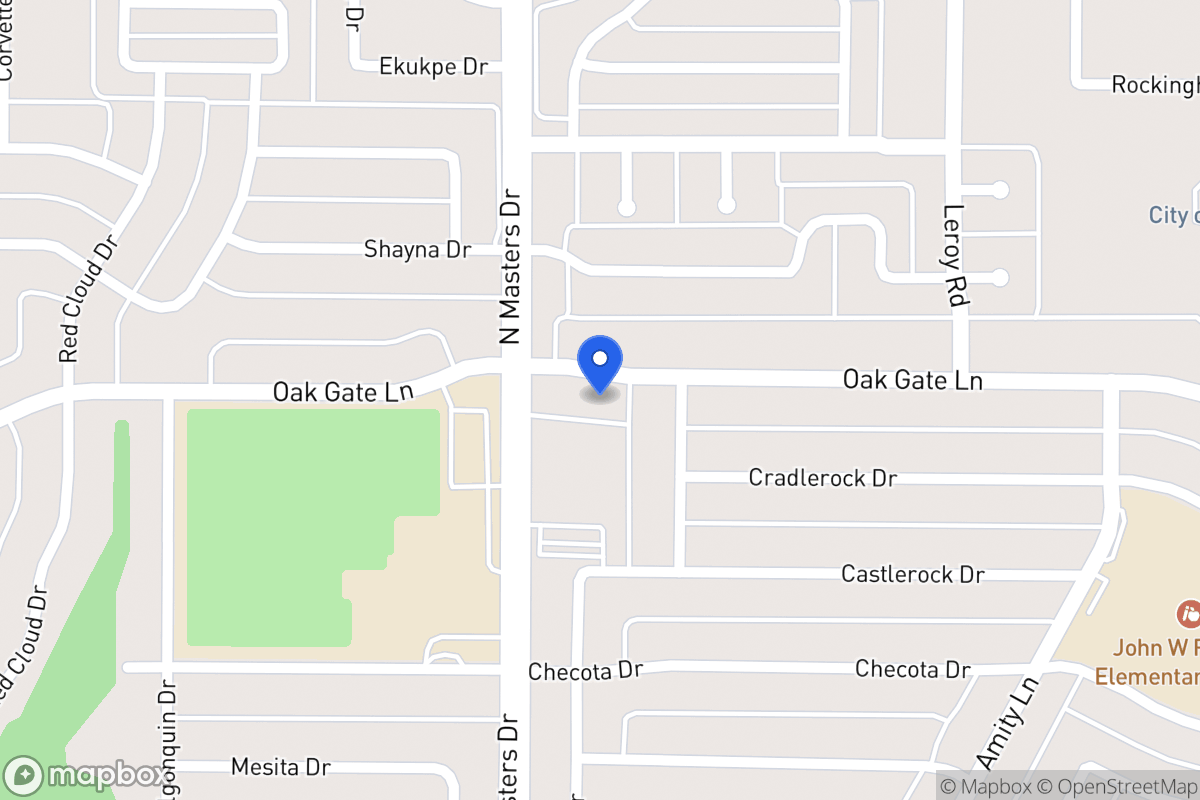 Map of 10228 Oak Gate Ln