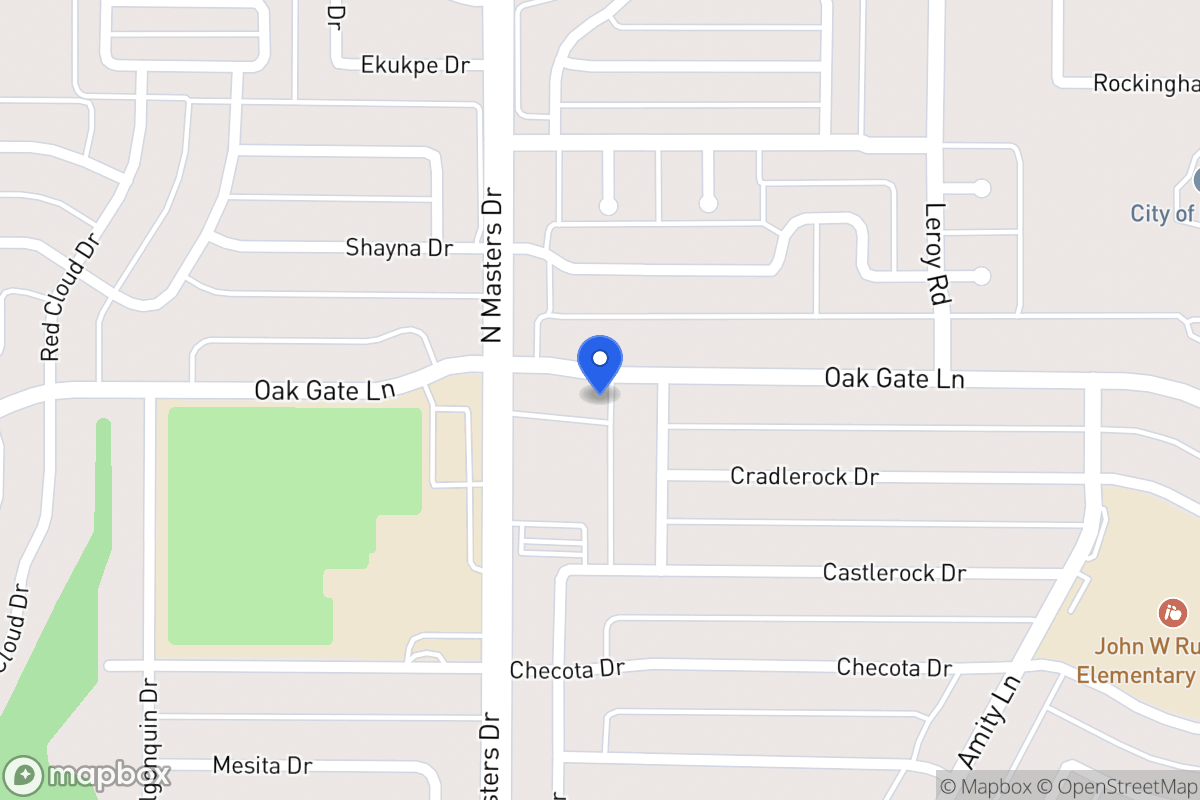 Map of 10234 Oak Gate Ln