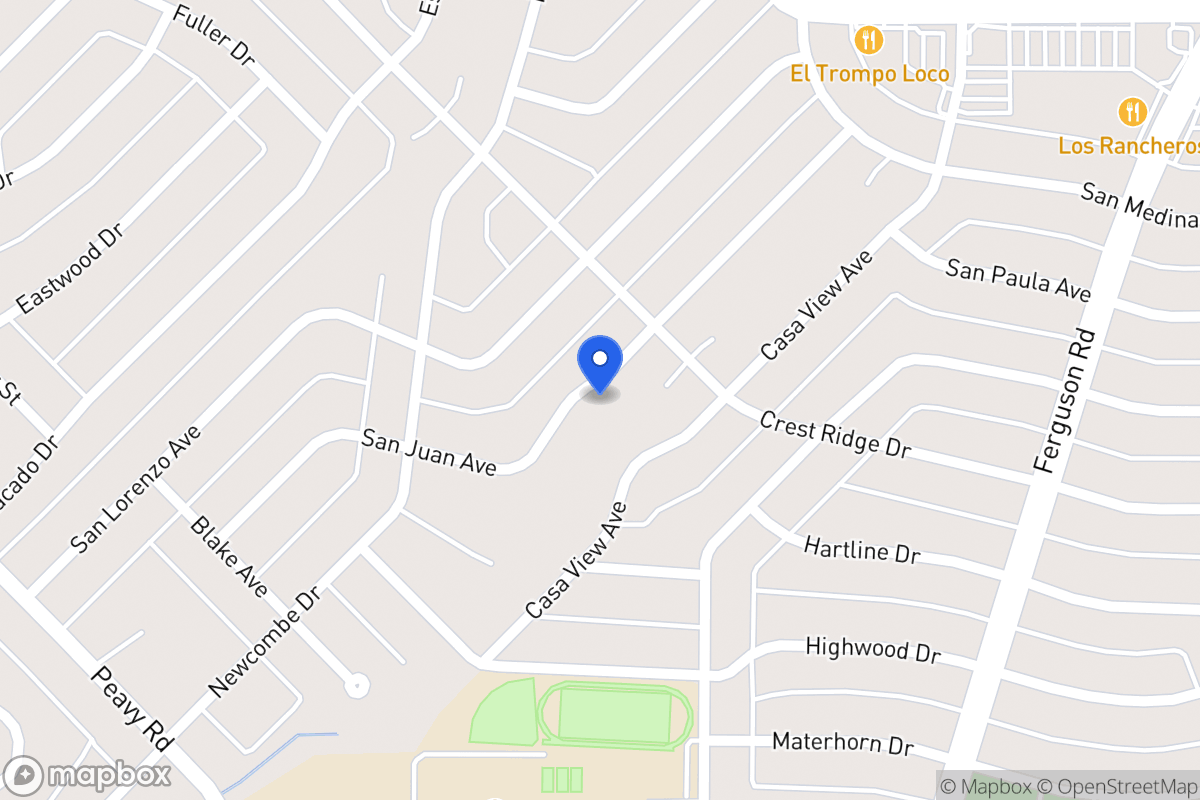 Map of 10170 San Juan Ave