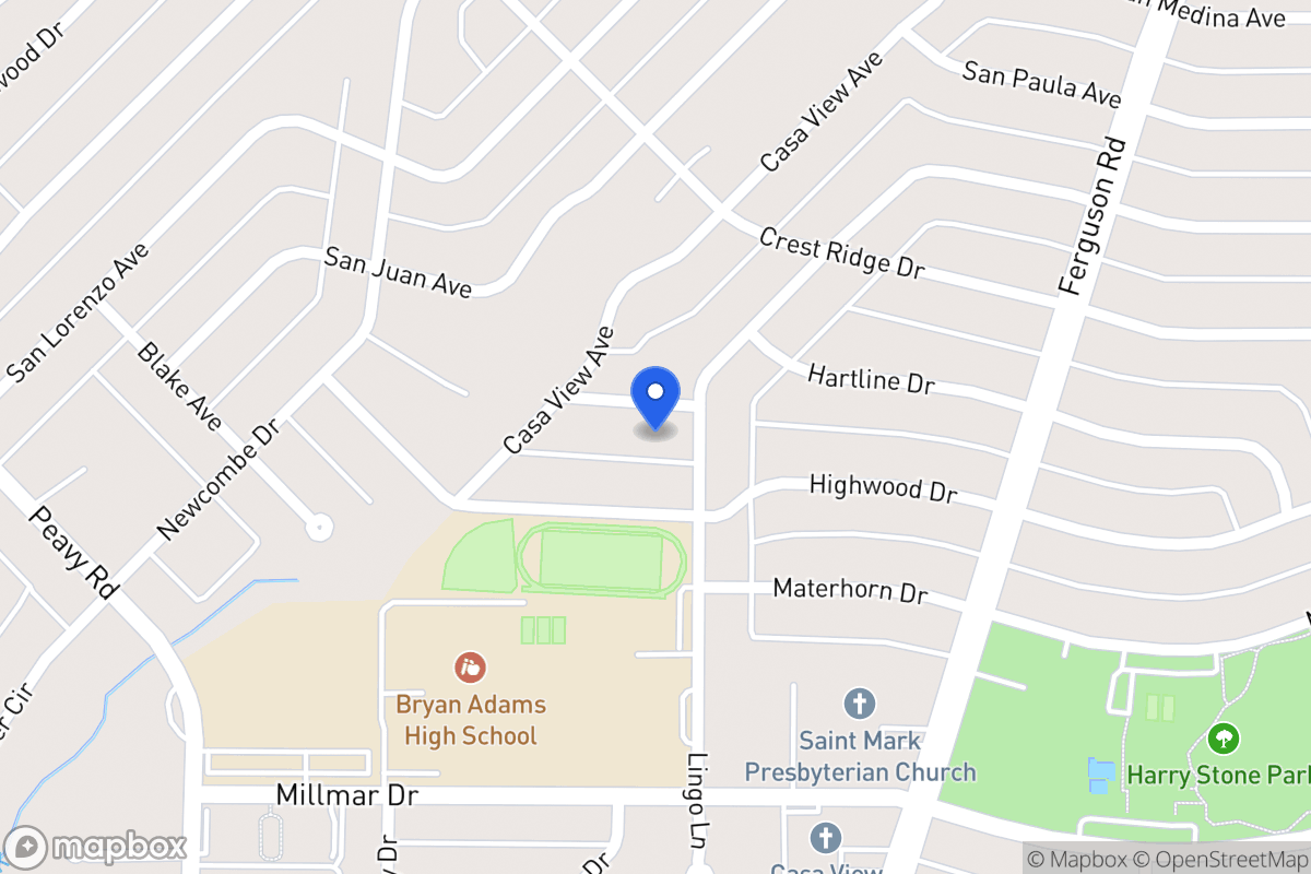 Map of 2244 Hartline Dr