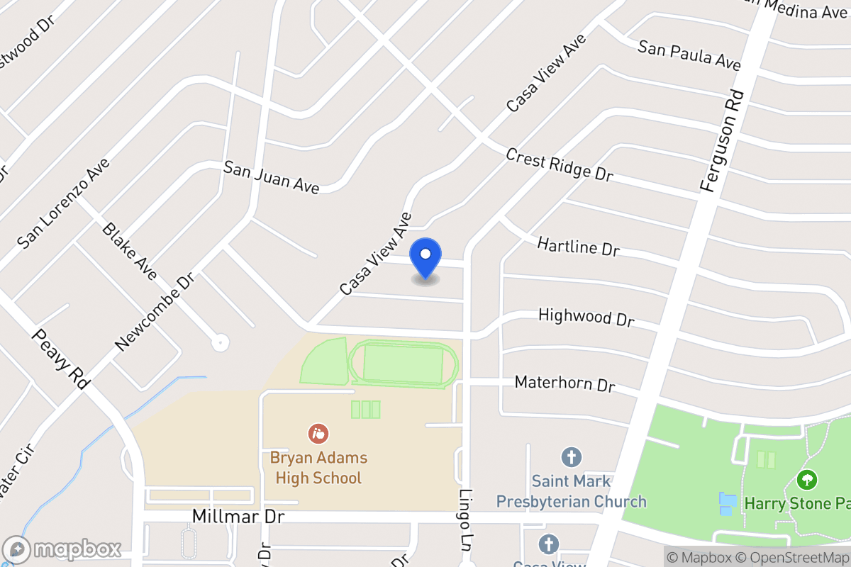 Map of 2240 Hartline Dr