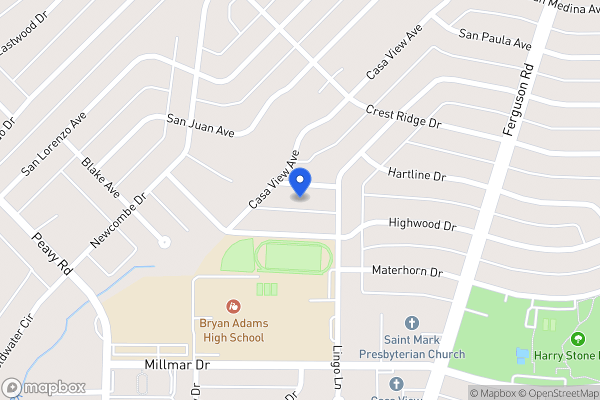 Map of 2236 Hartline Dr