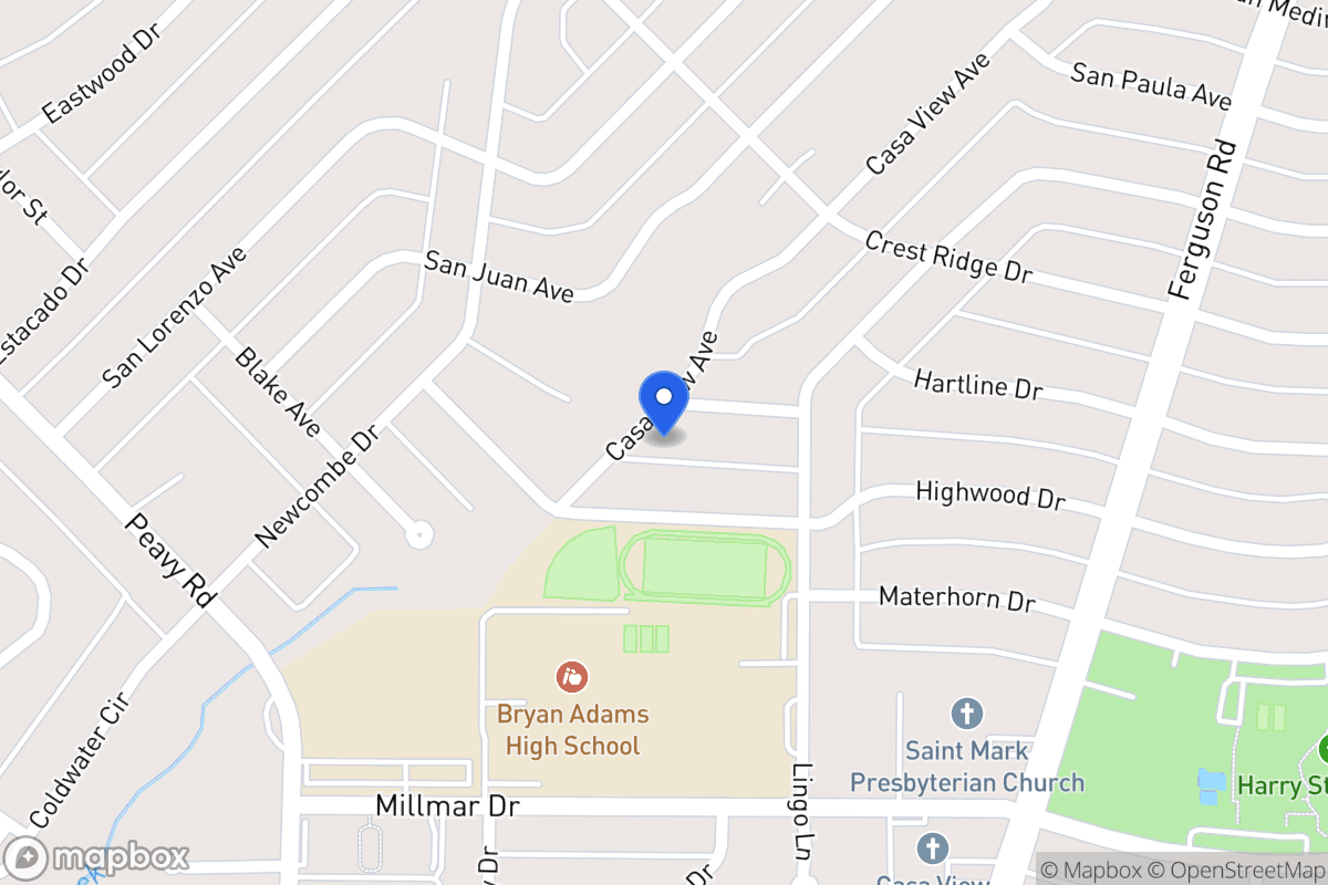 Map of 2226 Hartline Dr