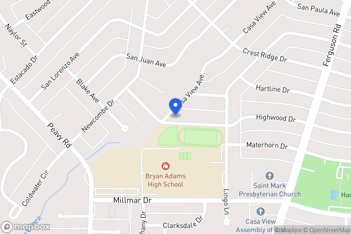 Map of 2211 Highwood Dr