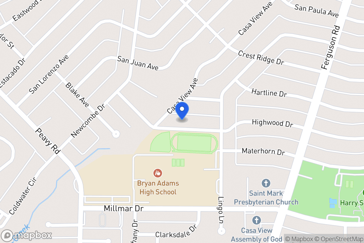 Map of 2221 Highwood Dr