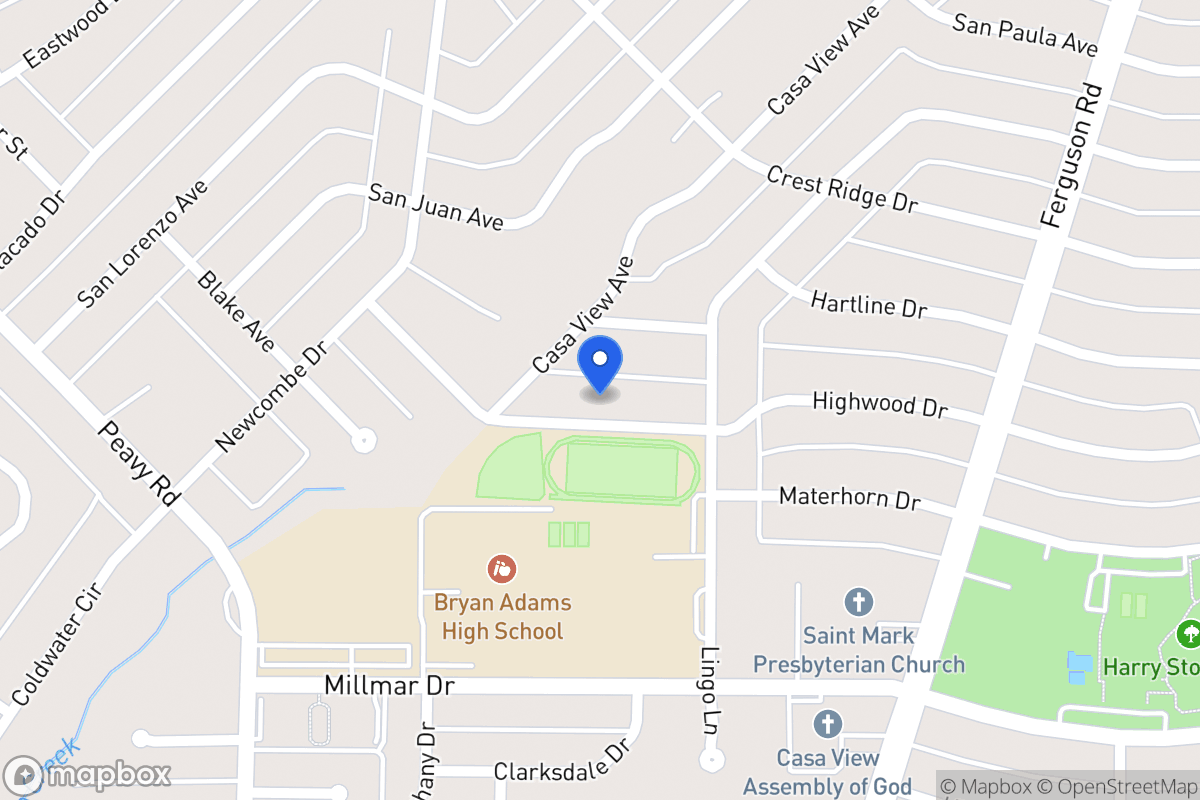 Map of 2225 Highwood Dr