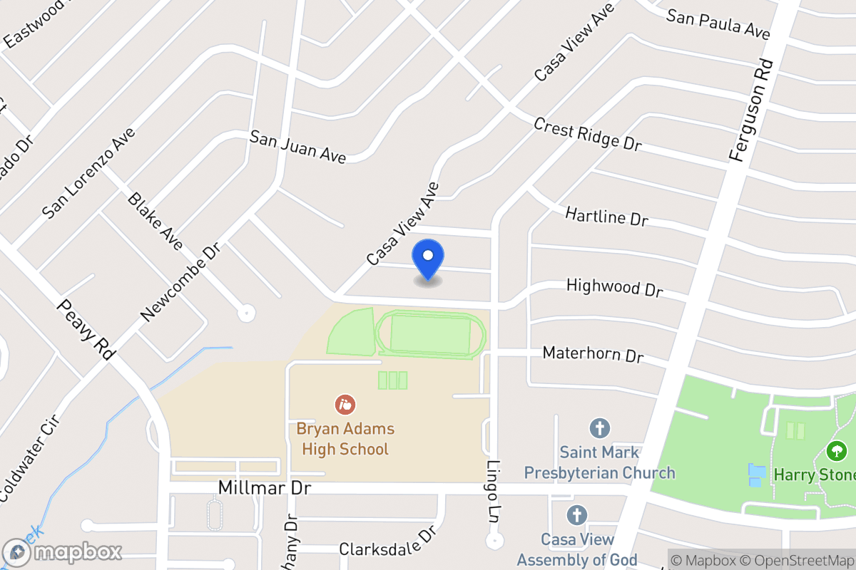 Map of 2231 Highwood Dr