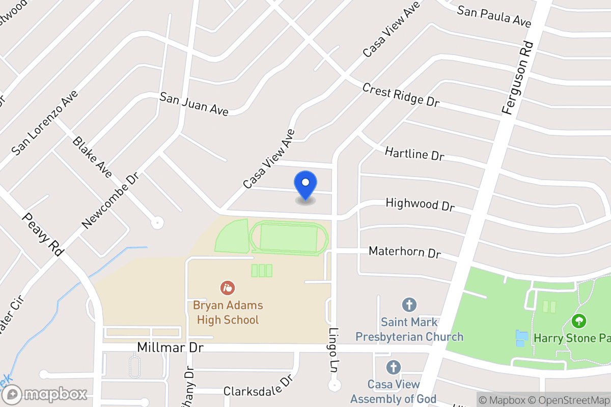 Map of 2241 Highwood Dr