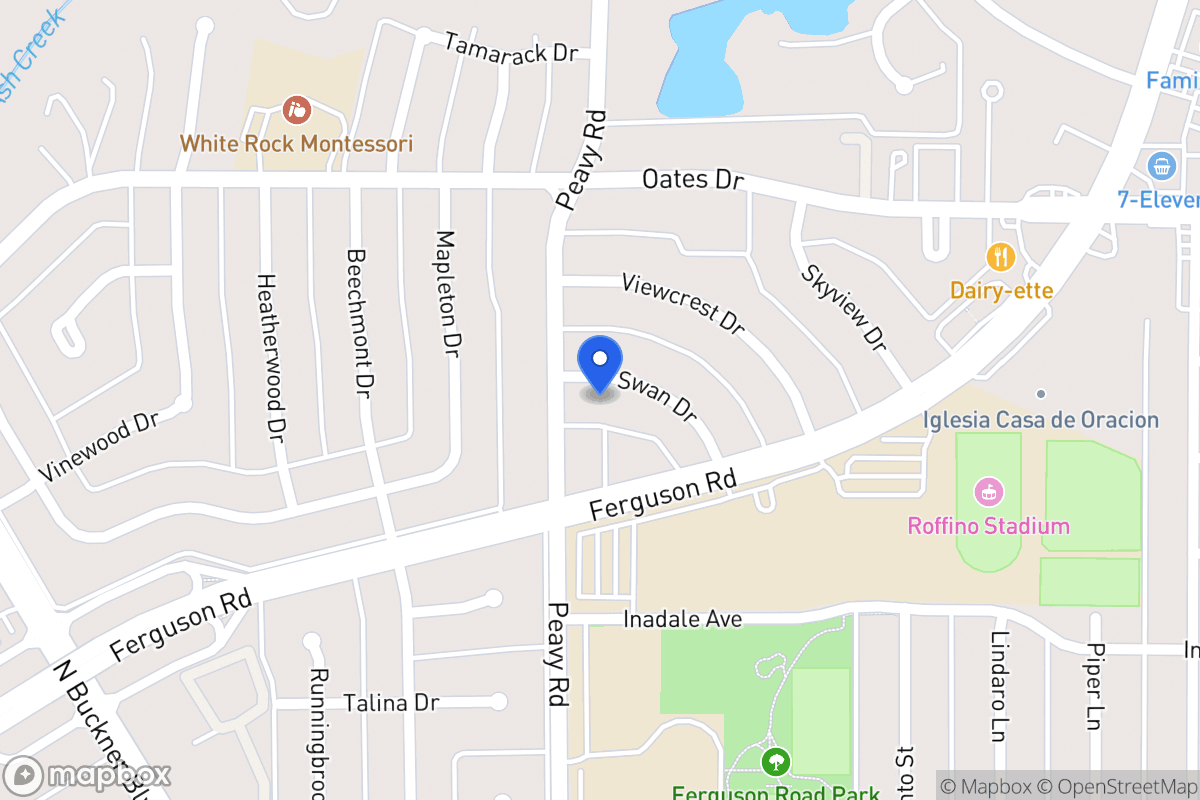 Map of 1812 Swan Dr