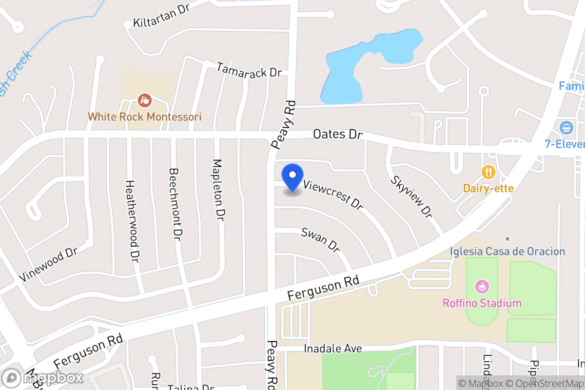 Map of 1810 Viewcrest Dr