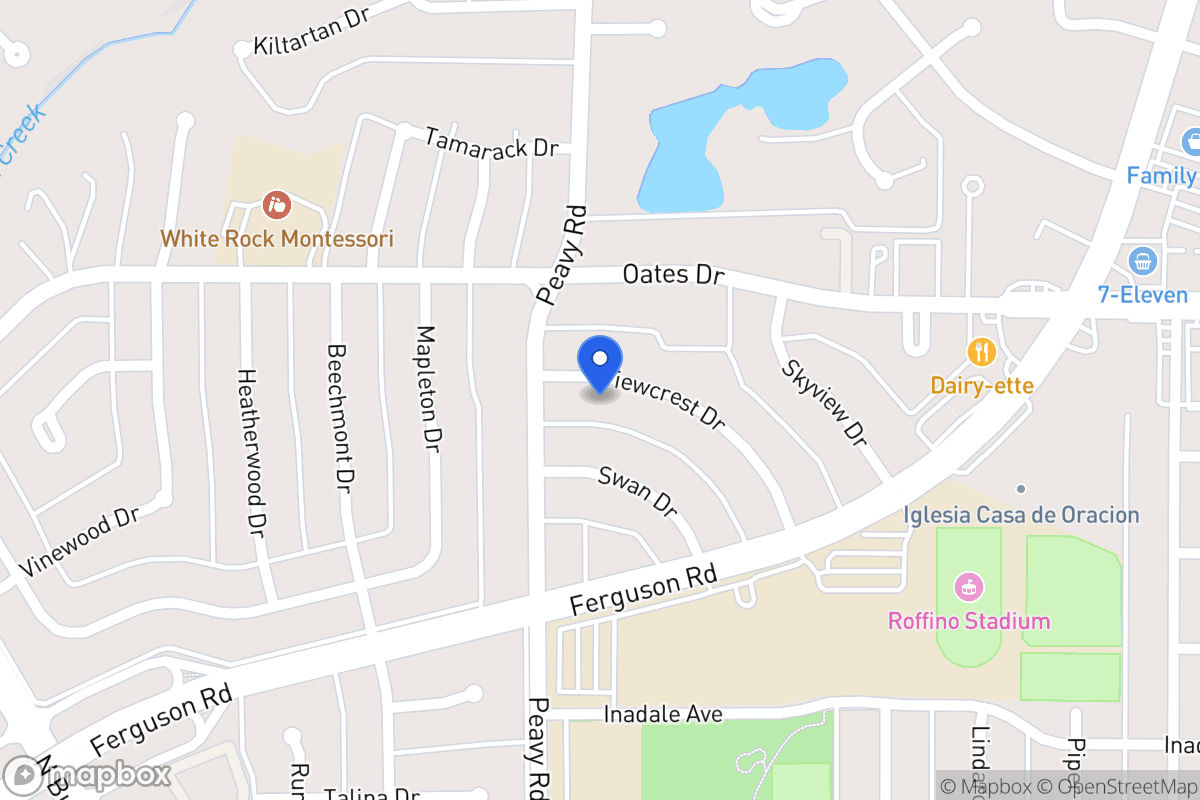 Map of 1816 Viewcrest Dr