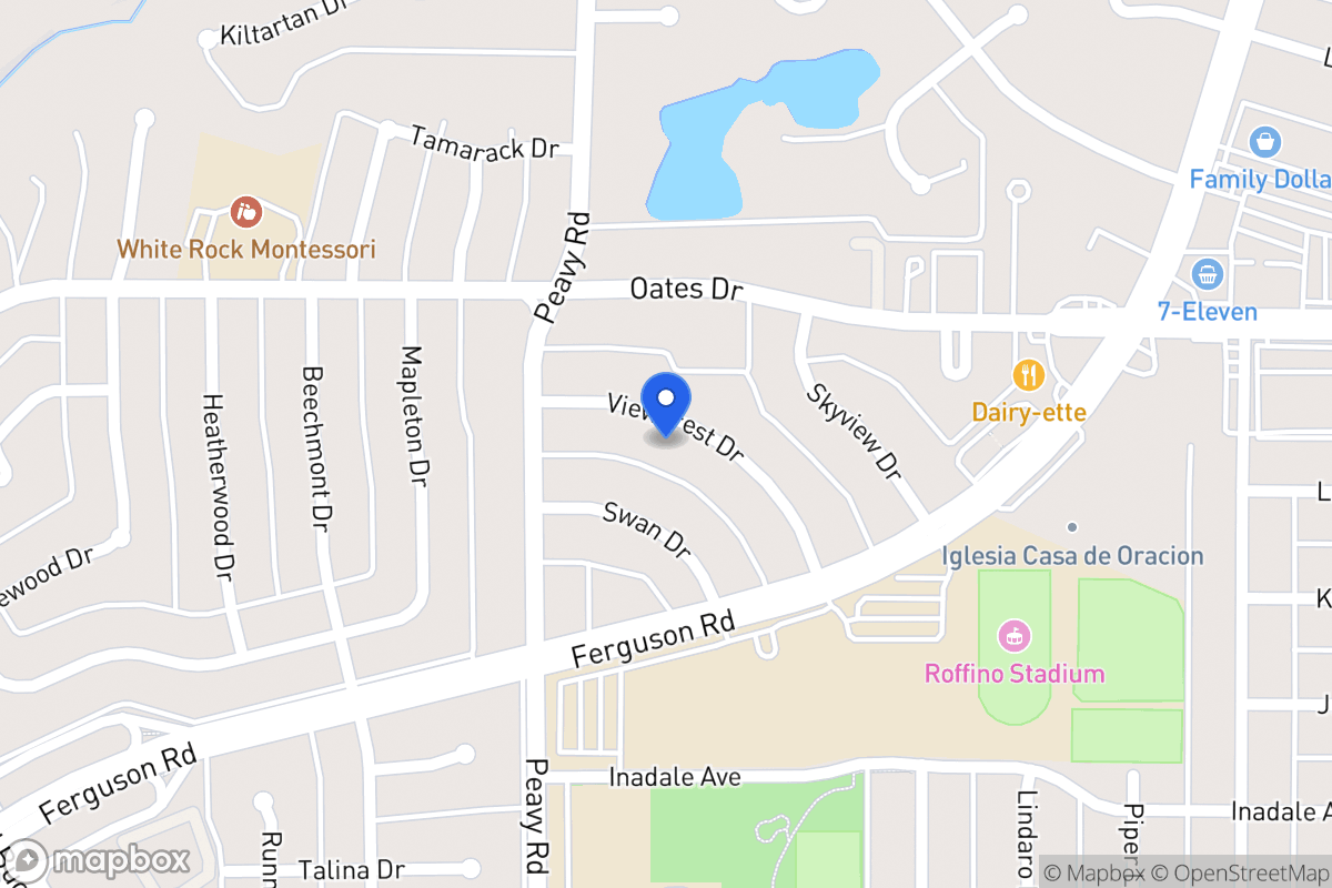 Map of 1836 Viewcrest Dr