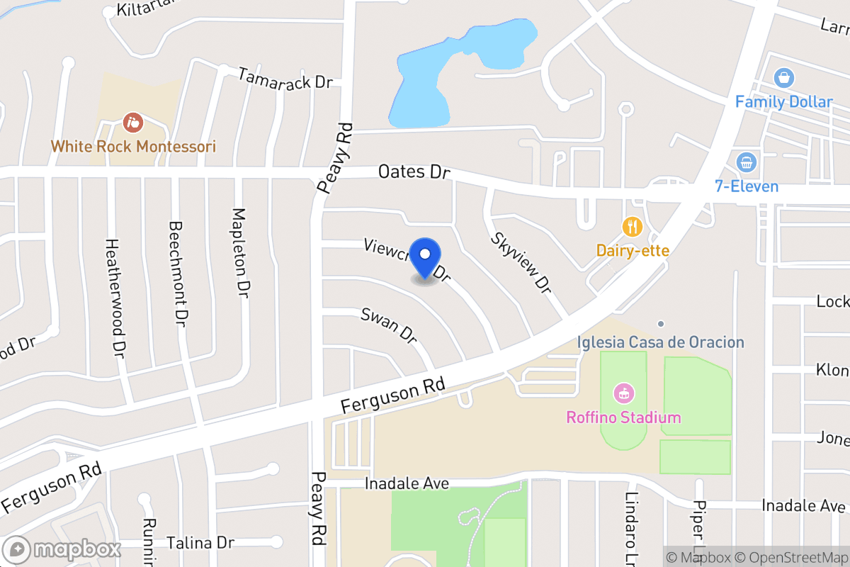 Map of 1844 Viewcrest Dr