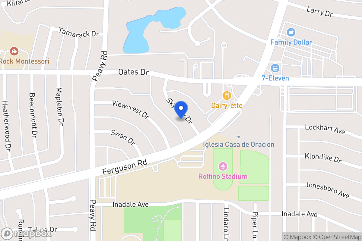Map of 9719 Skyview Dr
