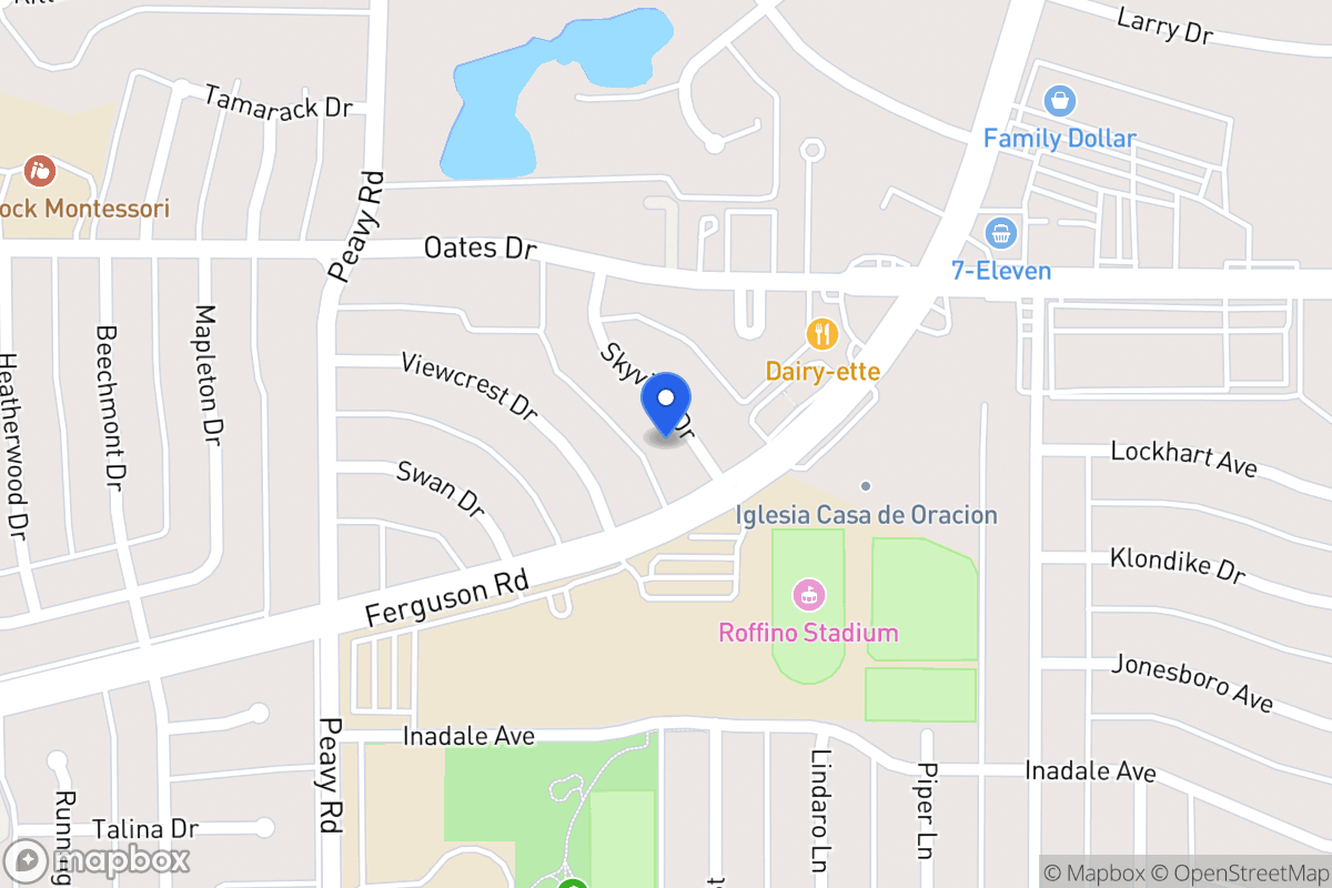 Map of 9715 Skyview Dr