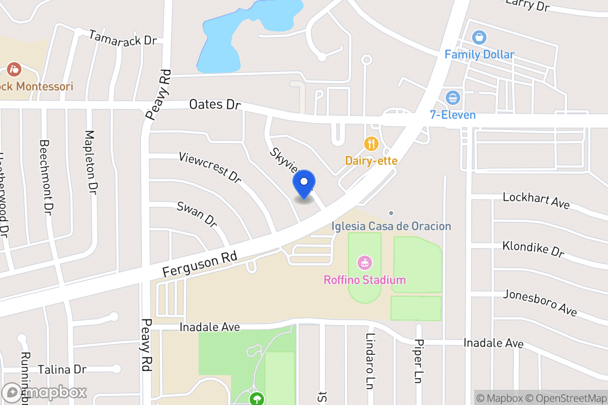 Map of 9709 Skyview Dr