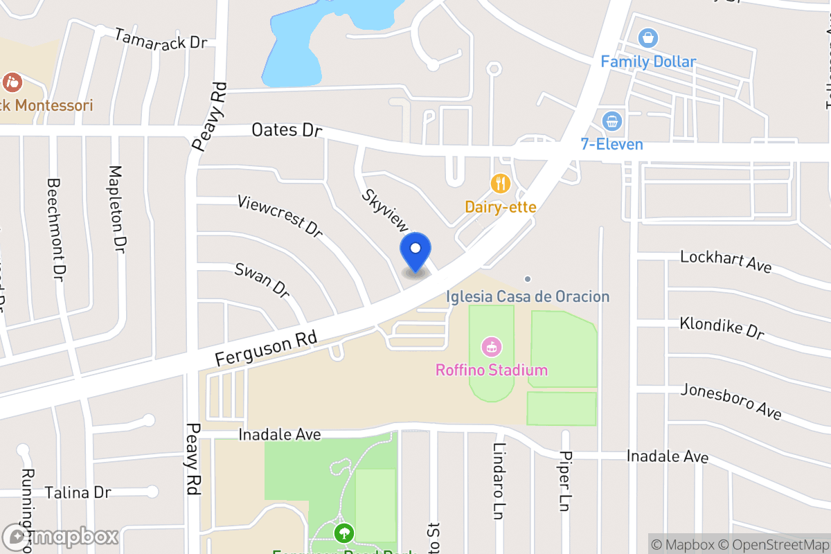 Map of 9705 Skyview Dr