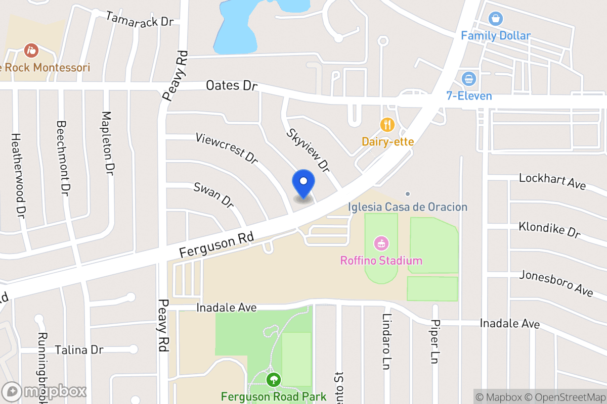 Map of 1939 Viewcrest Dr