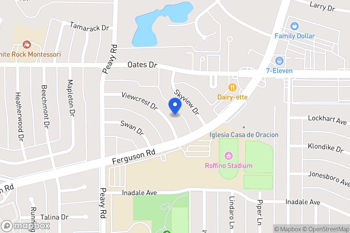 Map of 1923 Viewcrest Dr