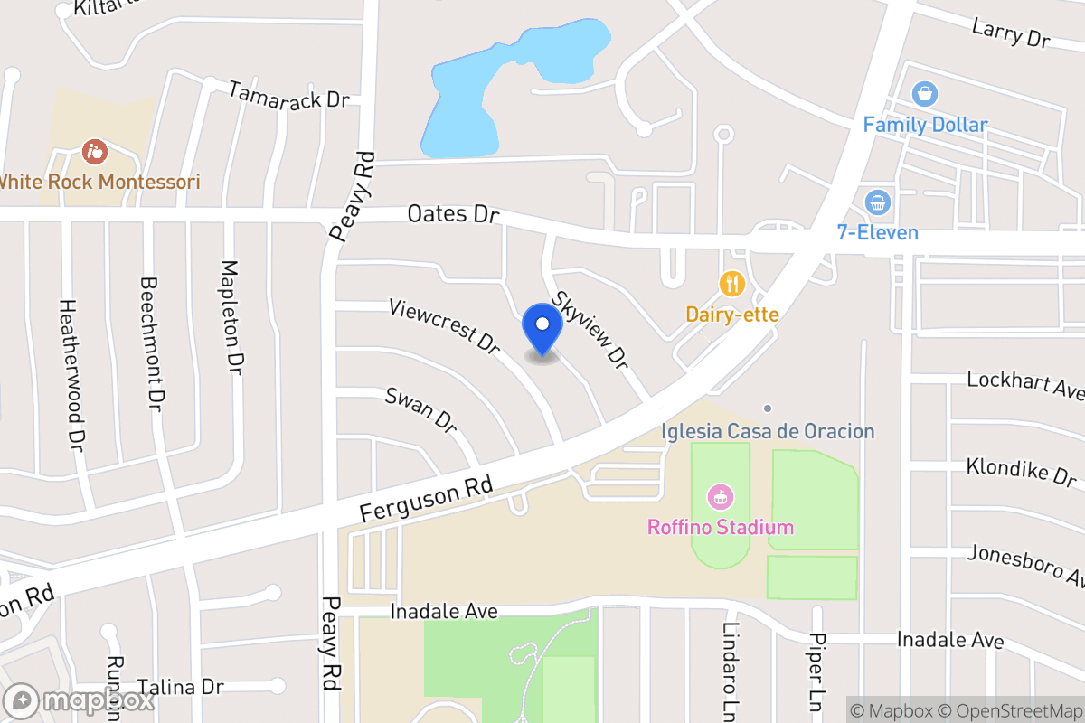 Map of 1919 Viewcrest Dr