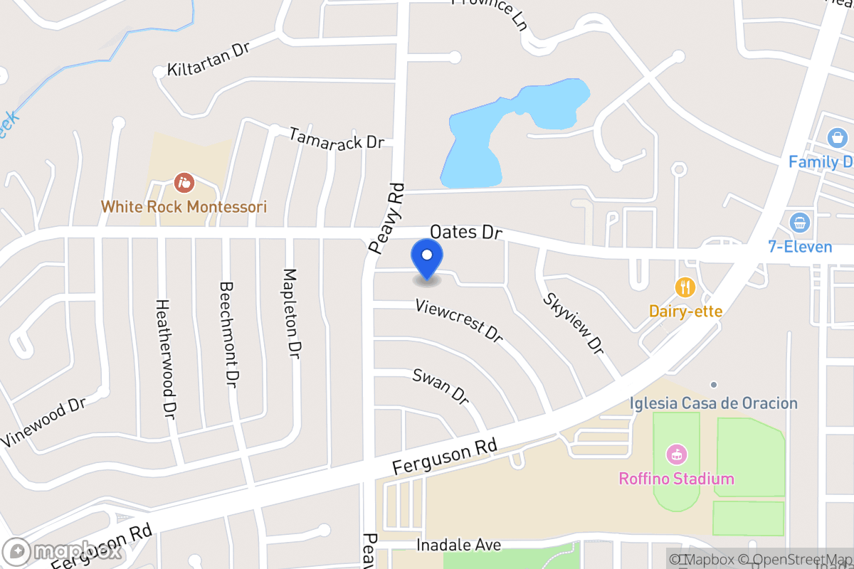 Map of 1821 Viewcrest Dr